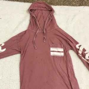 Victoria Secret pink baby pink hoodie shirt